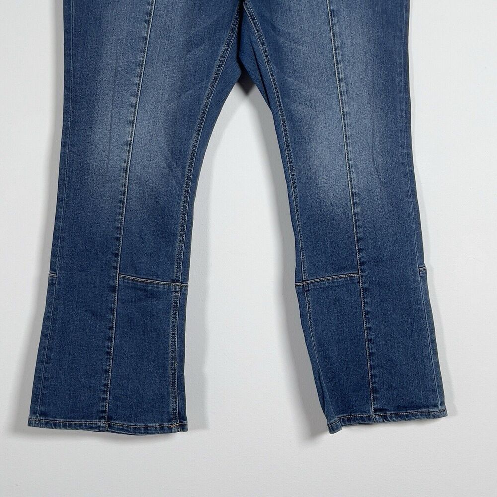 Anthropologie Pilcro Utility High Rise Cropped Bootcut Jeans Women Sz 32 - Picture 5 of 16